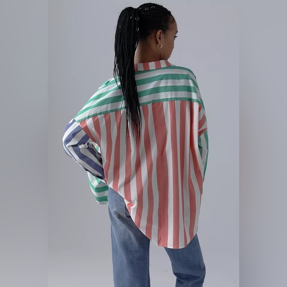 NWT | BDG Frankie Spliced Oversized Shirt - Picture 4 of 16